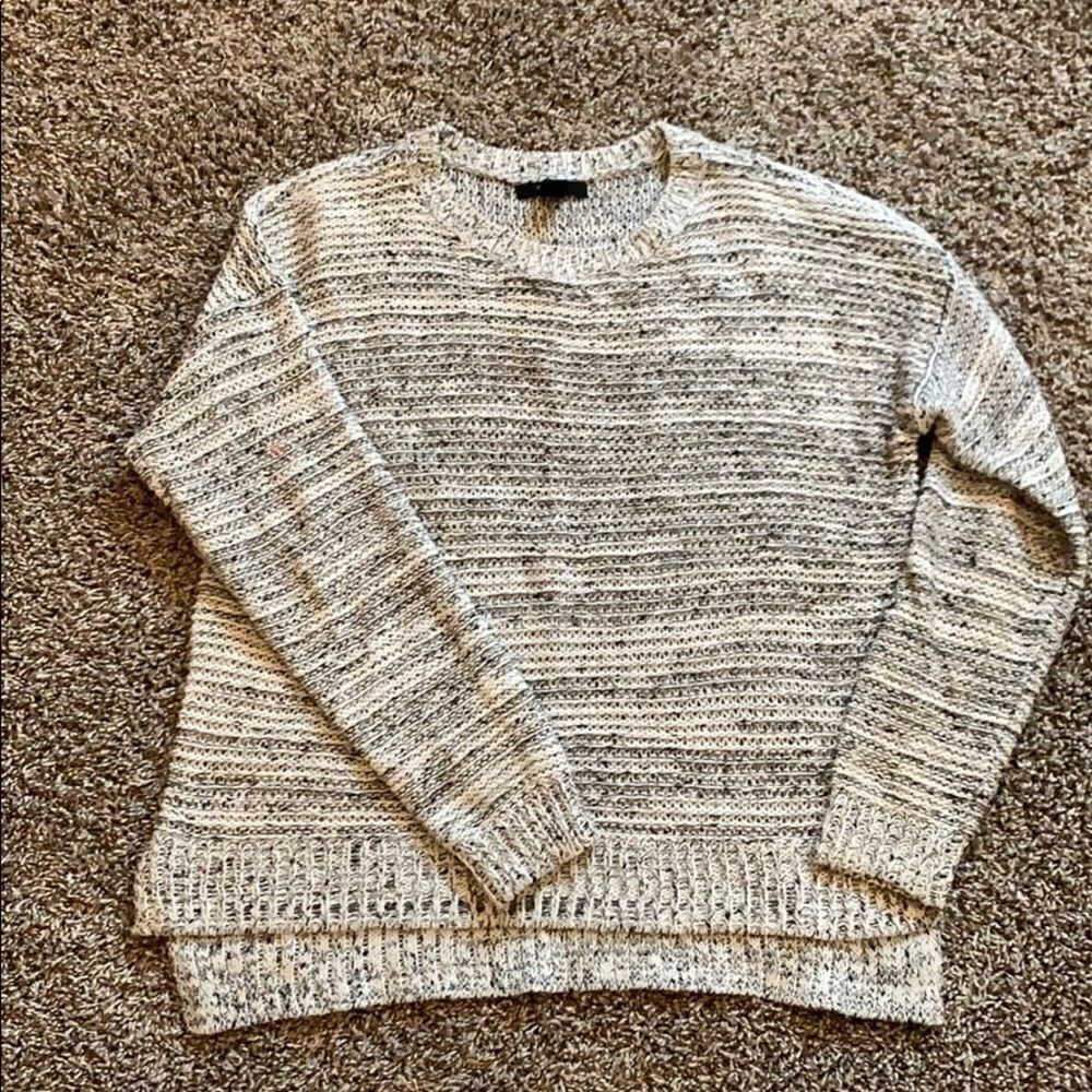 Marled crew neck sweater